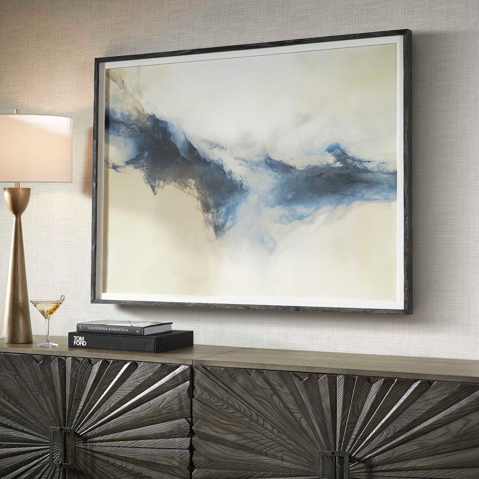 American Home Furniture Uttermost Terra Nova Abstract Framed Print