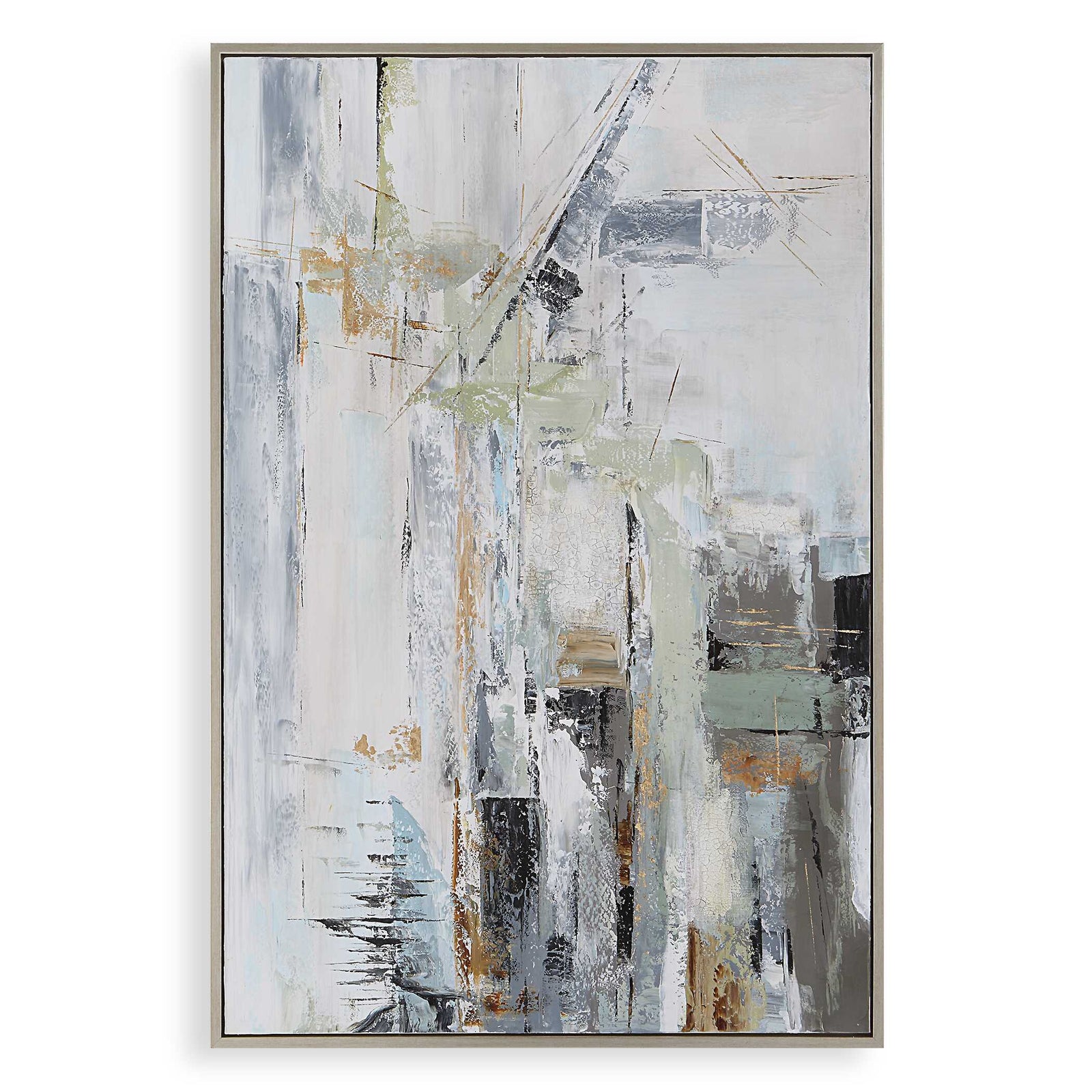 American Home Furniture Uttermost Natural Springs Hand Painted Canvas Art