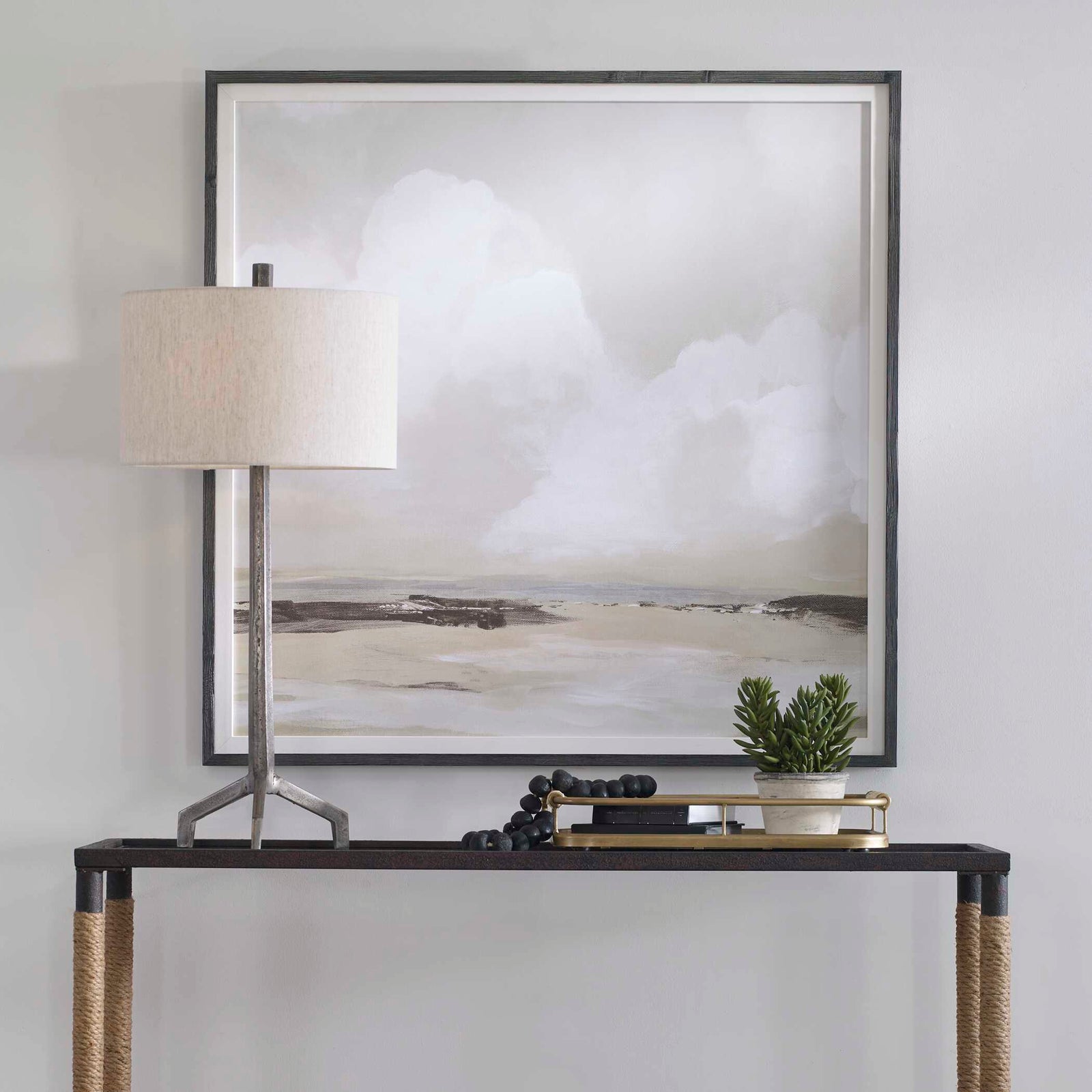 American Home Furniture Uttermost Soft Clouds Framed Print