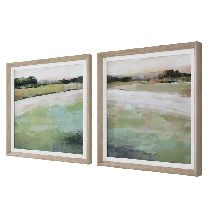 American Home Furniture Uttermost Vivid Vista Framed Prints Set of 2