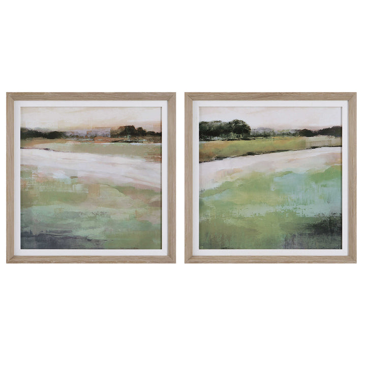 American Home Furniture Uttermost Vivid Vista Framed Prints Set of 2