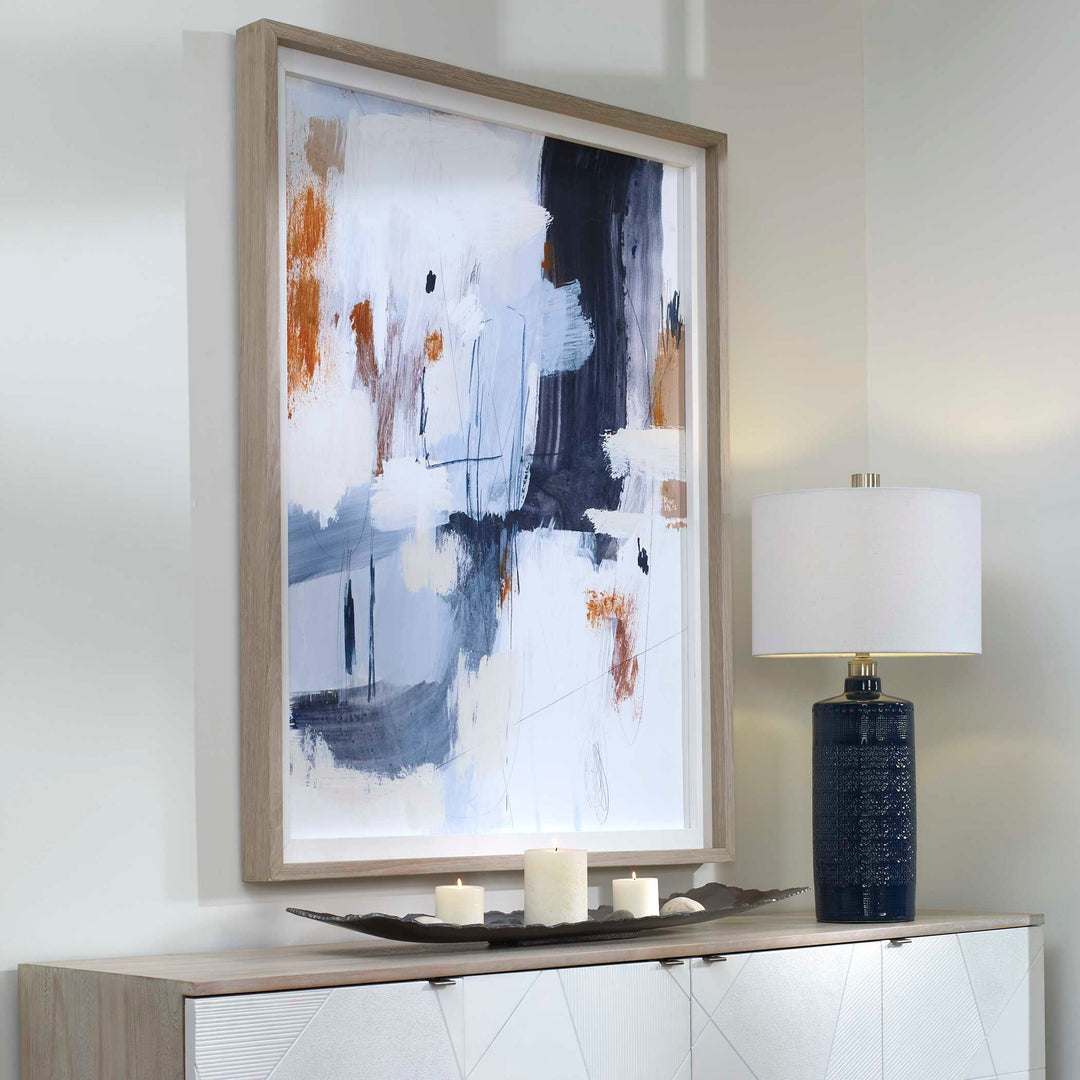 American Home Furniture Uttermost Variant Abstract Framed Print