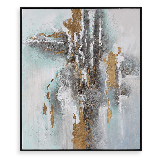American Home Furniture Uttermost Mountain Mist Hand Painted Canvas