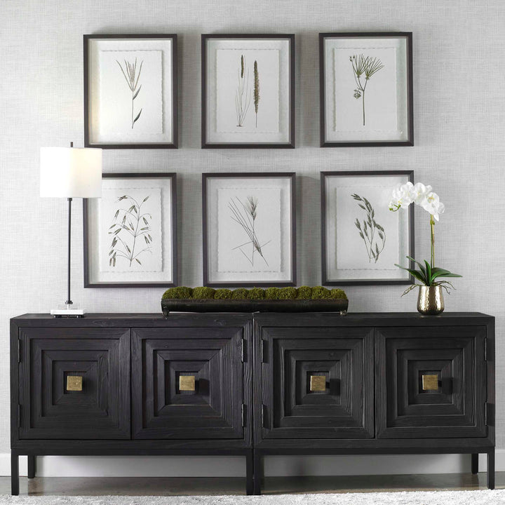 American Home Furniture Uttermost Forest Finds Framed Prints Set of 6