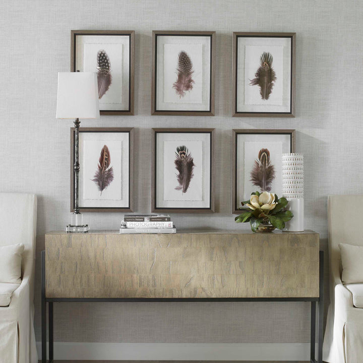 American Home Furniture Uttermost Birds Of A Feather Framed Prints Set of 6