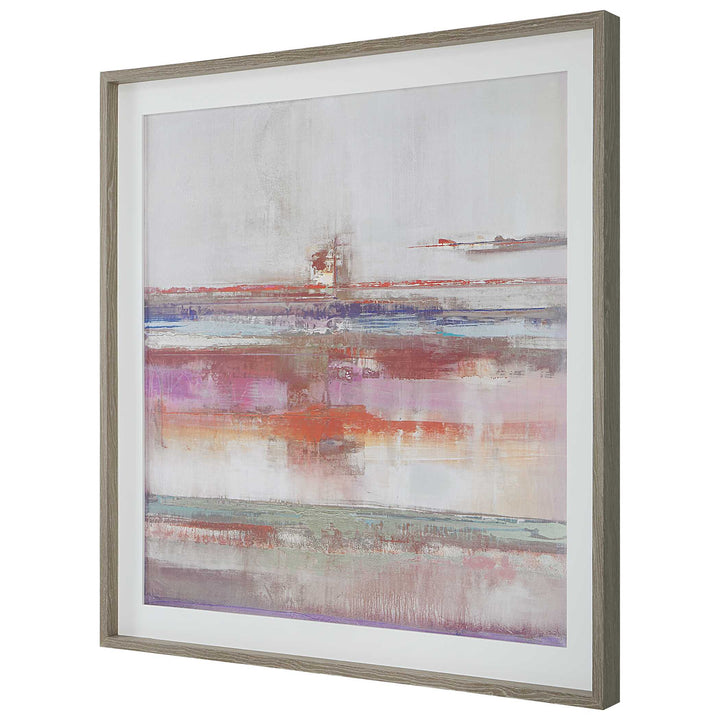 American Home Furniture Uttermost Torrent Abstract Art Framed Print