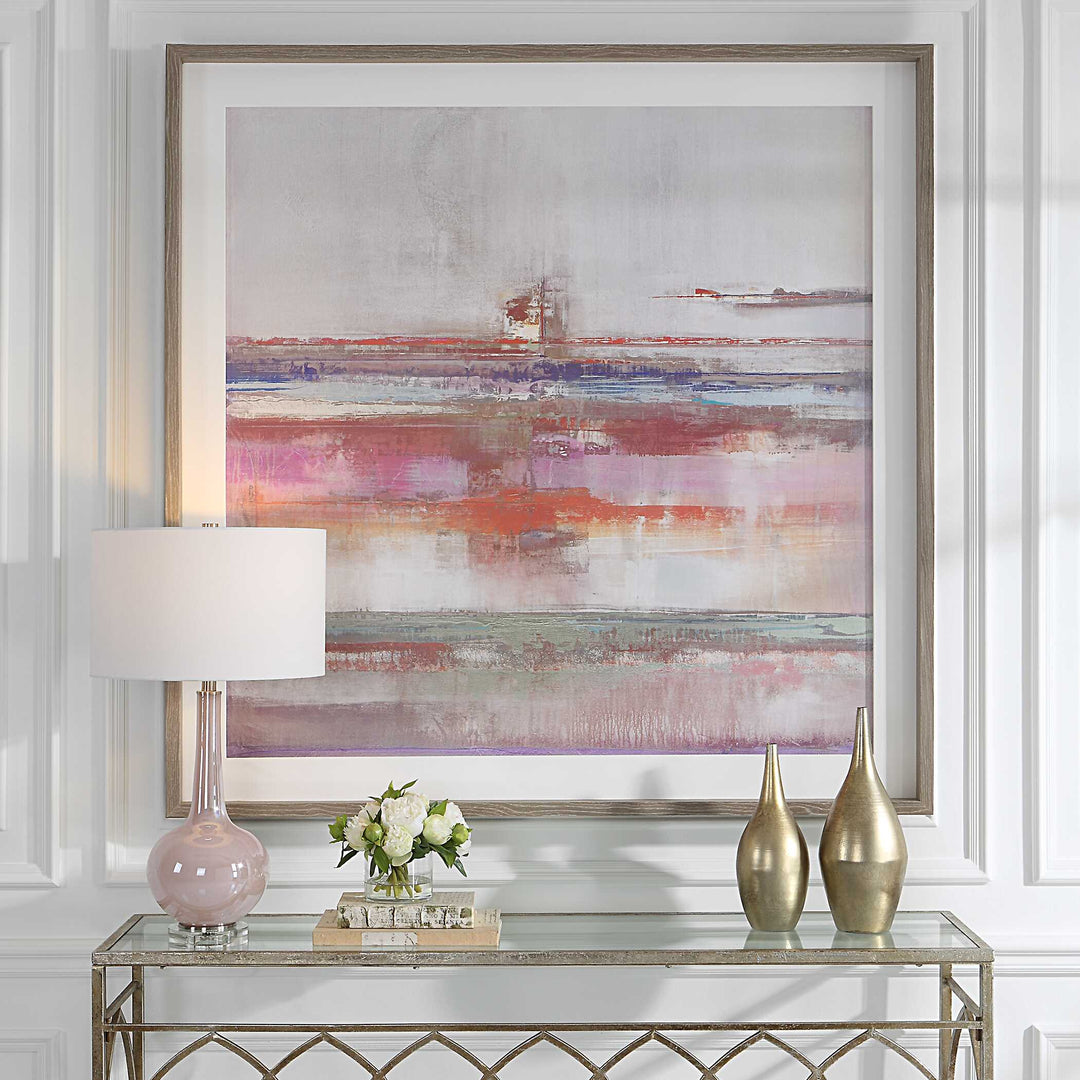 American Home Furniture Uttermost Torrent Abstract Art Framed Print