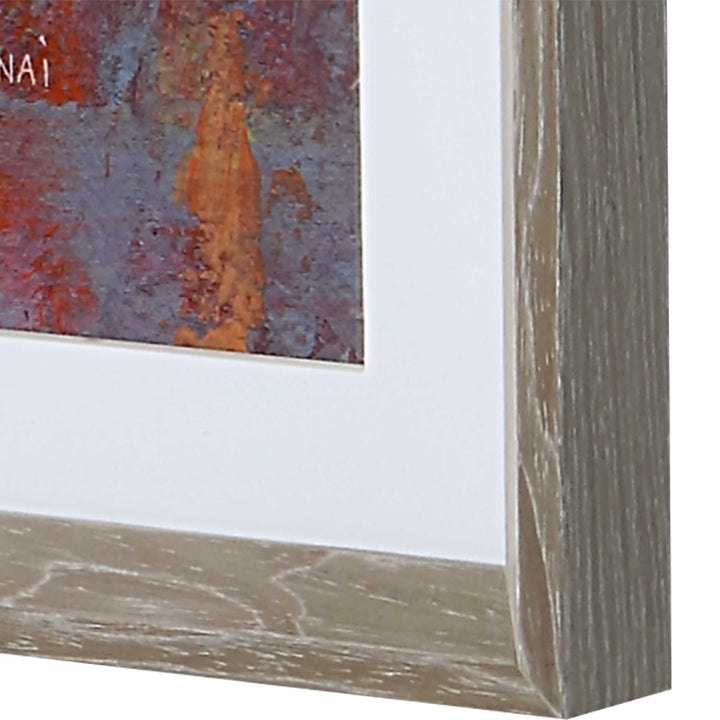 American Home Furniture Uttermost Dawn On The Hills Framed Print