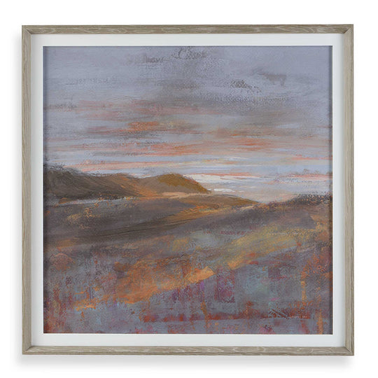 American Home Furniture Uttermost Dawn On The Hills Framed Print