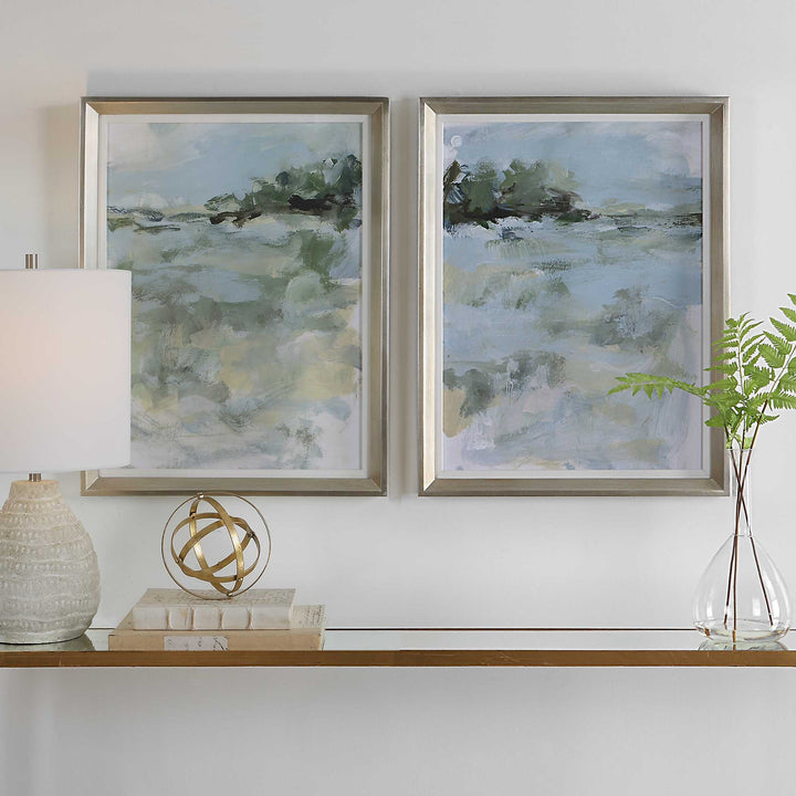 American Home Furniture Uttermost Far Away View Framed Prints Set of 2