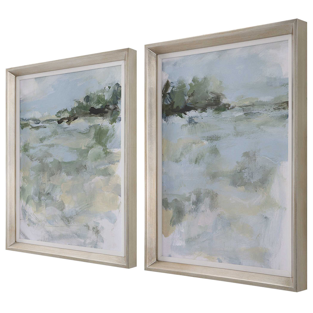 American Home Furniture Uttermost Far Away View Framed Prints Set of 2