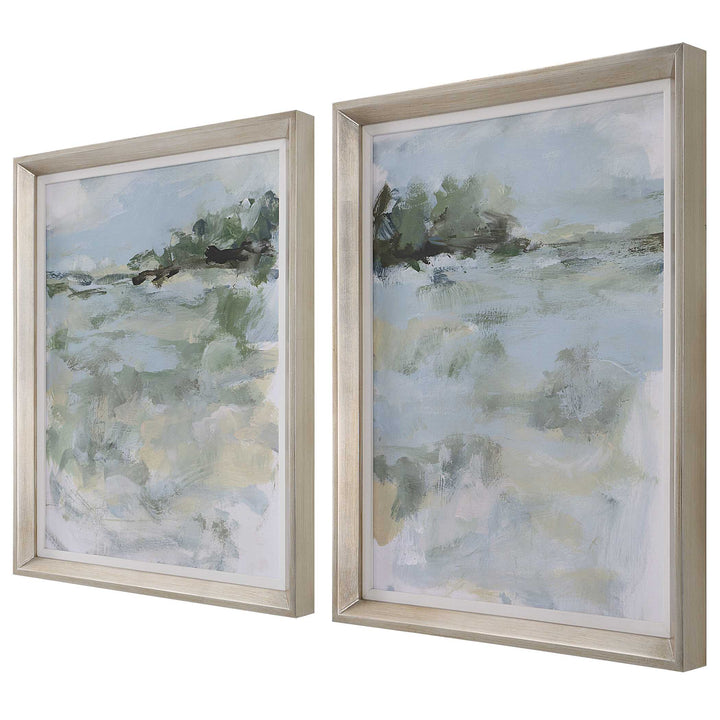 American Home Furniture Uttermost Far Away View Framed Prints Set of 2