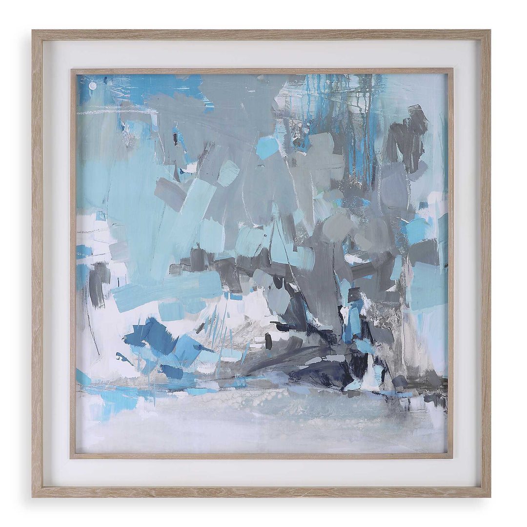 American Home Furniture Uttermost Misty Moonlight Abstract Framed Print