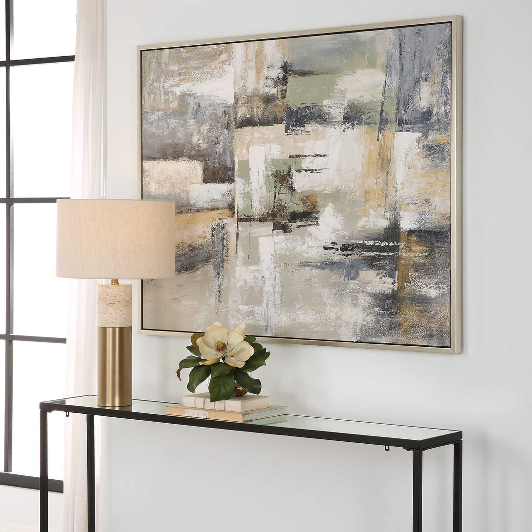 American Home Furniture Uttermost Intuition Hand Painted Abstract Art
