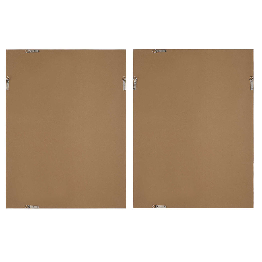 American Home Furniture Uttermost Seabreeze Abstract Framed Canvas Prints Set of 2