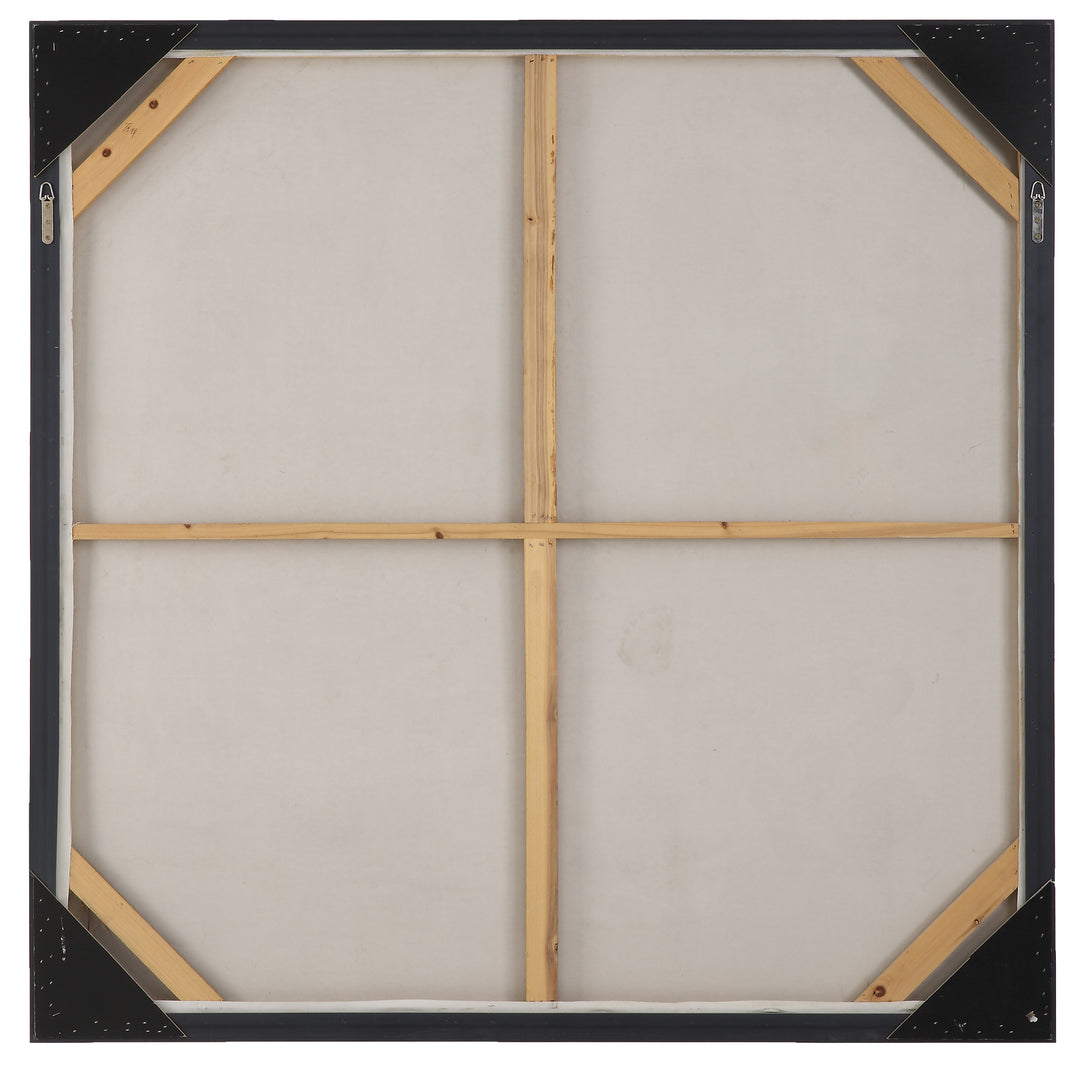 American Home Furniture Uttermost Stacked Against Hand Painted Canvas