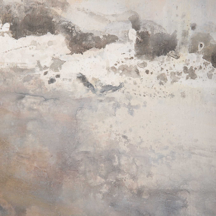 American Home Furniture Uttermost Storm Clouds Abstract Hand Painted Art