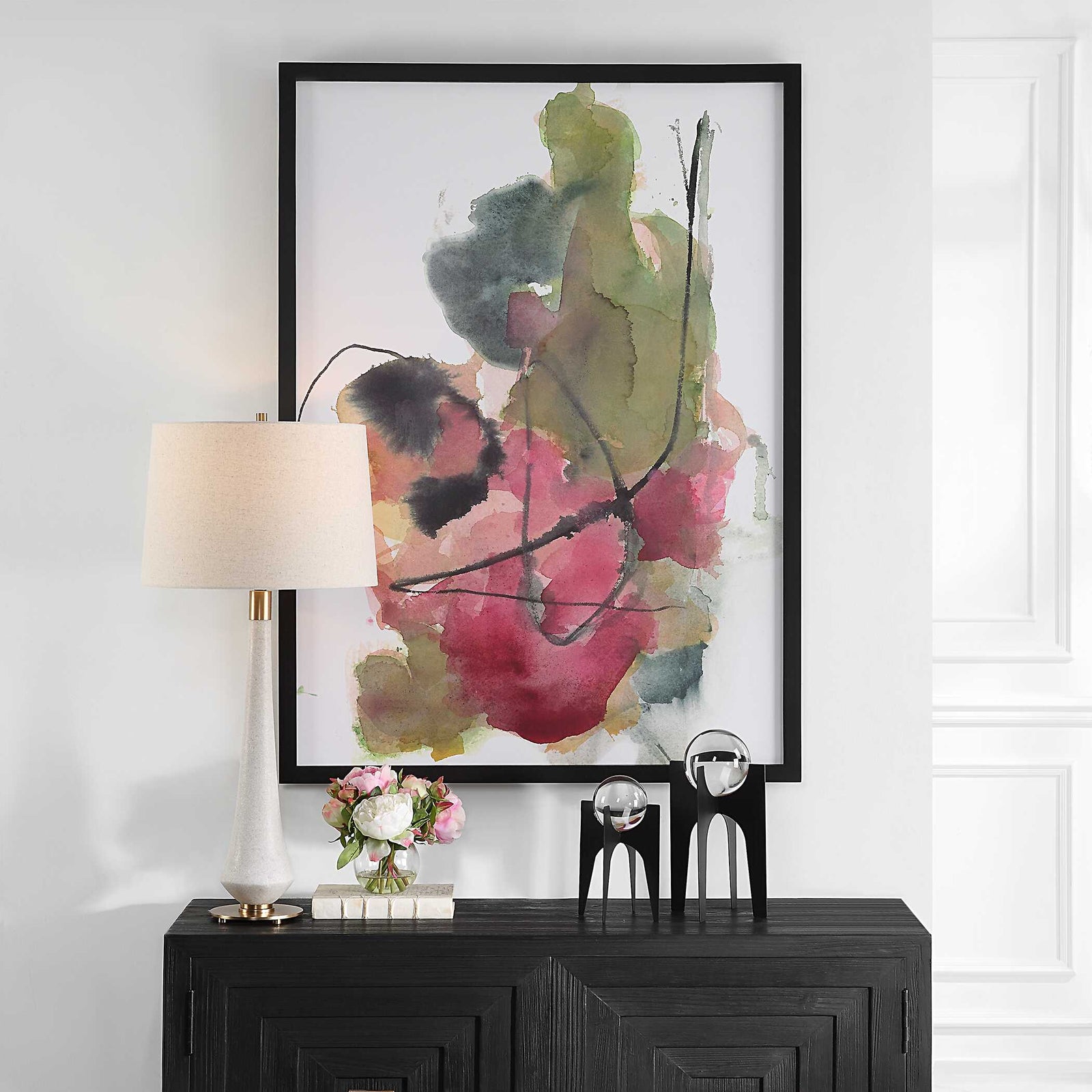 American Home Furniture Uttermost Euphoria Abstract Art Print