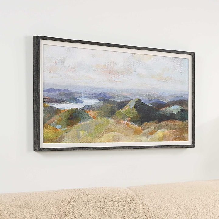 American Home Furniture Uttermost Above The Lakes Framed Landscape Print