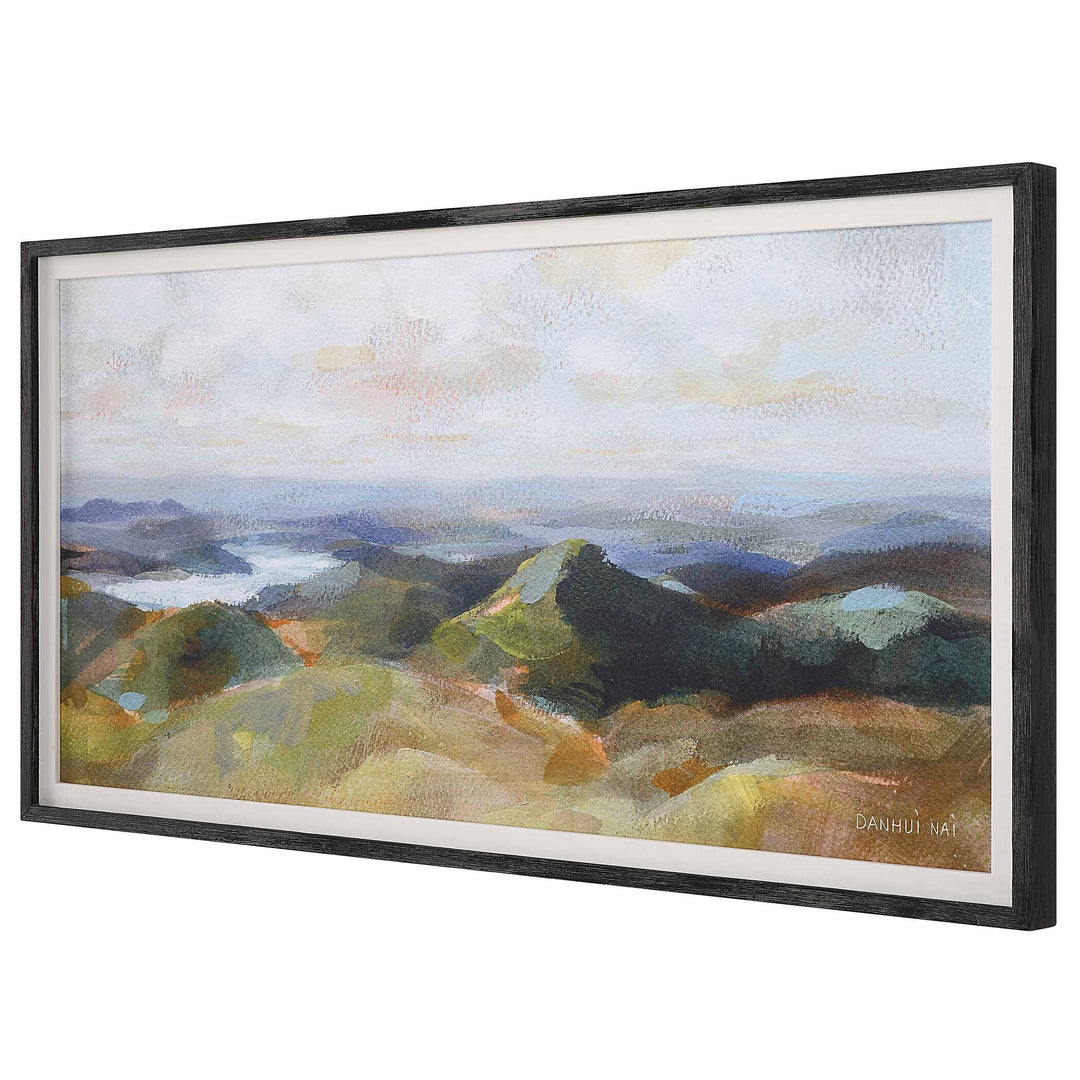 American Home Furniture Uttermost Above The Lakes Framed Landscape Print