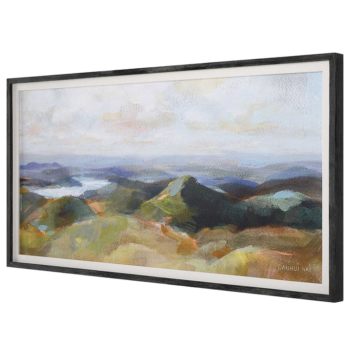 American Home Furniture Uttermost Above The Lakes Framed Landscape Print