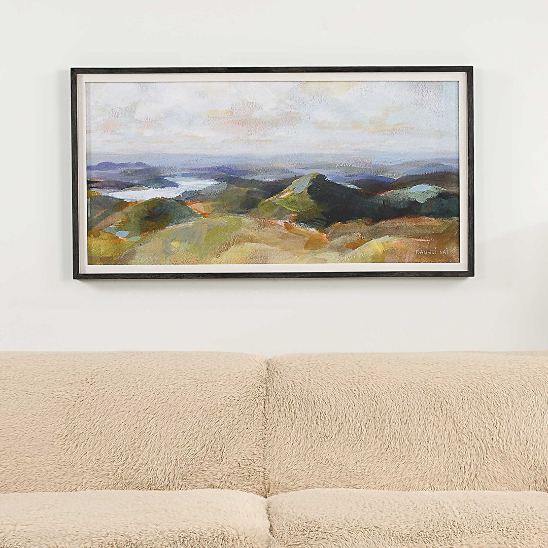 American Home Furniture Uttermost Above The Lakes Framed Landscape Print
