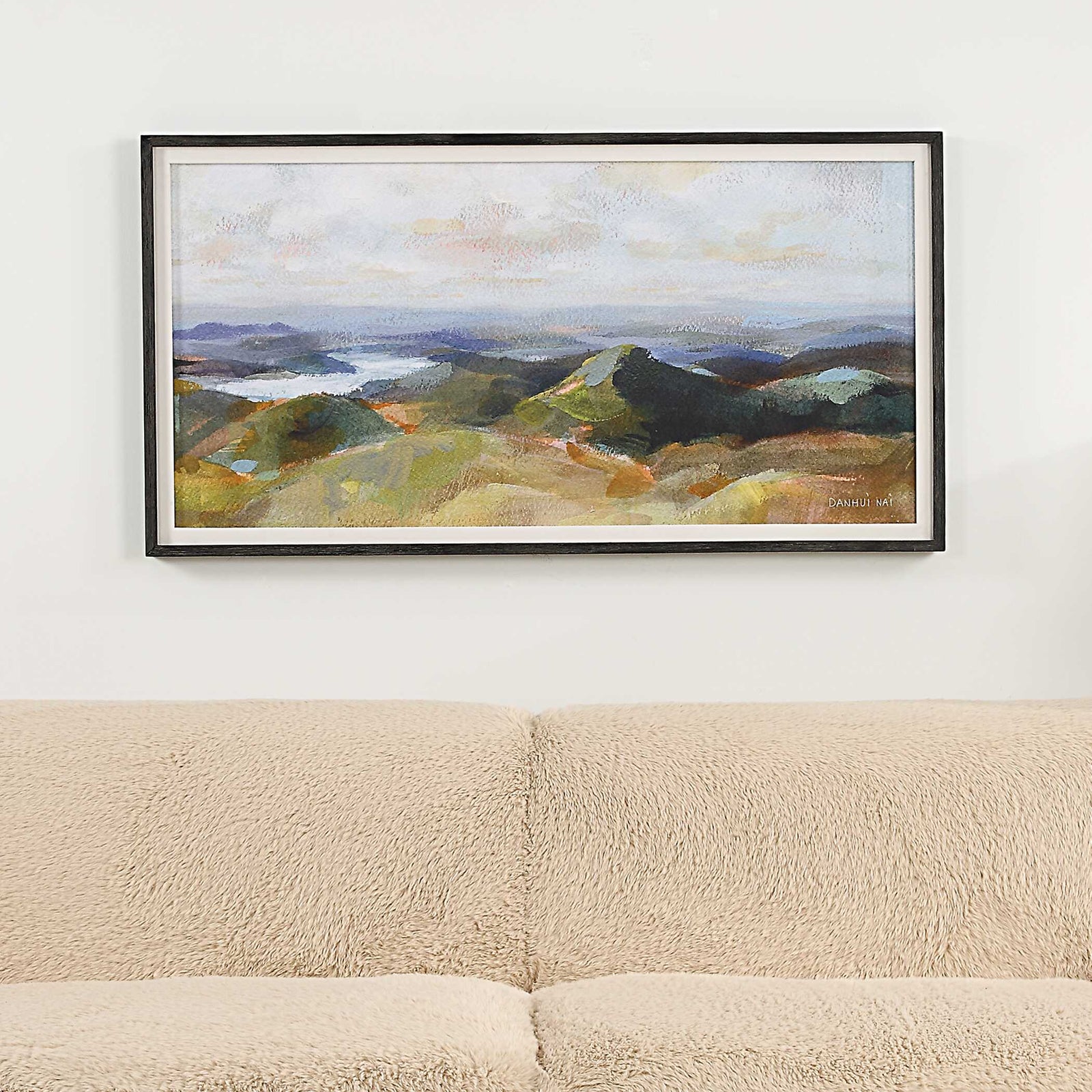 American Home Furniture Uttermost Above The Lakes Framed Landscape Print