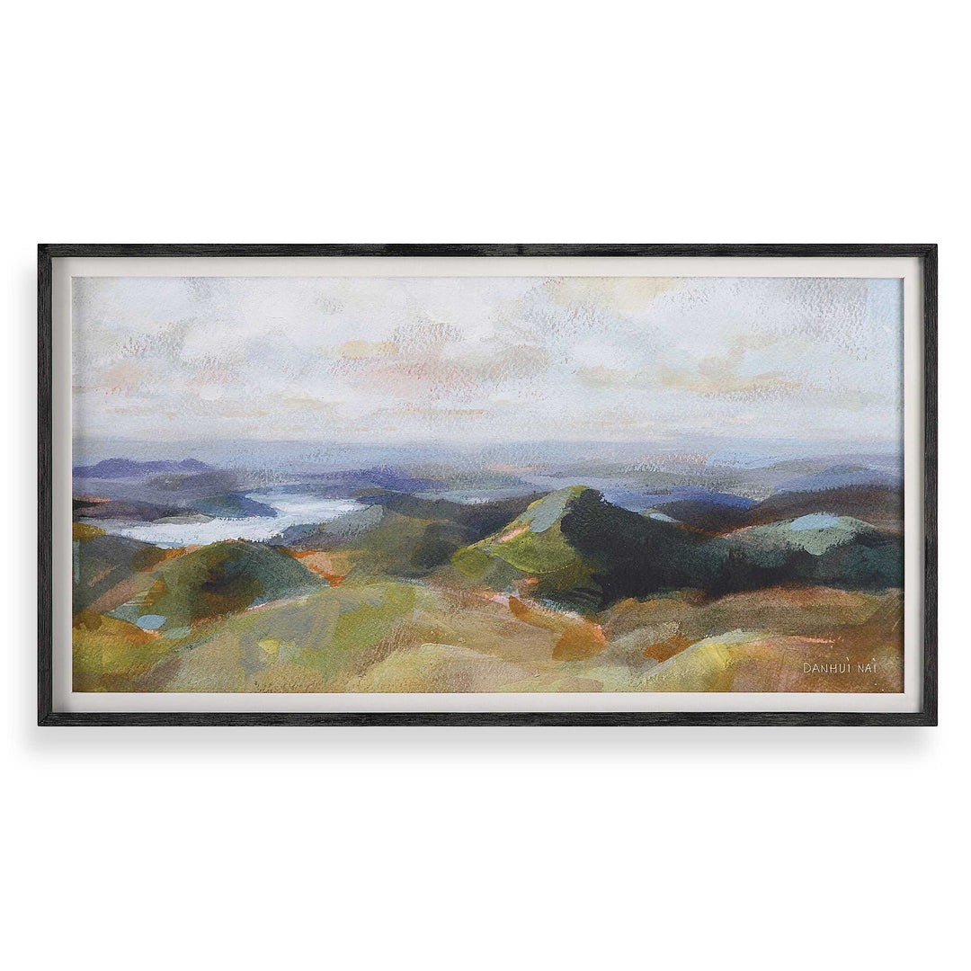 American Home Furniture Uttermost Above The Lakes Framed Landscape Print