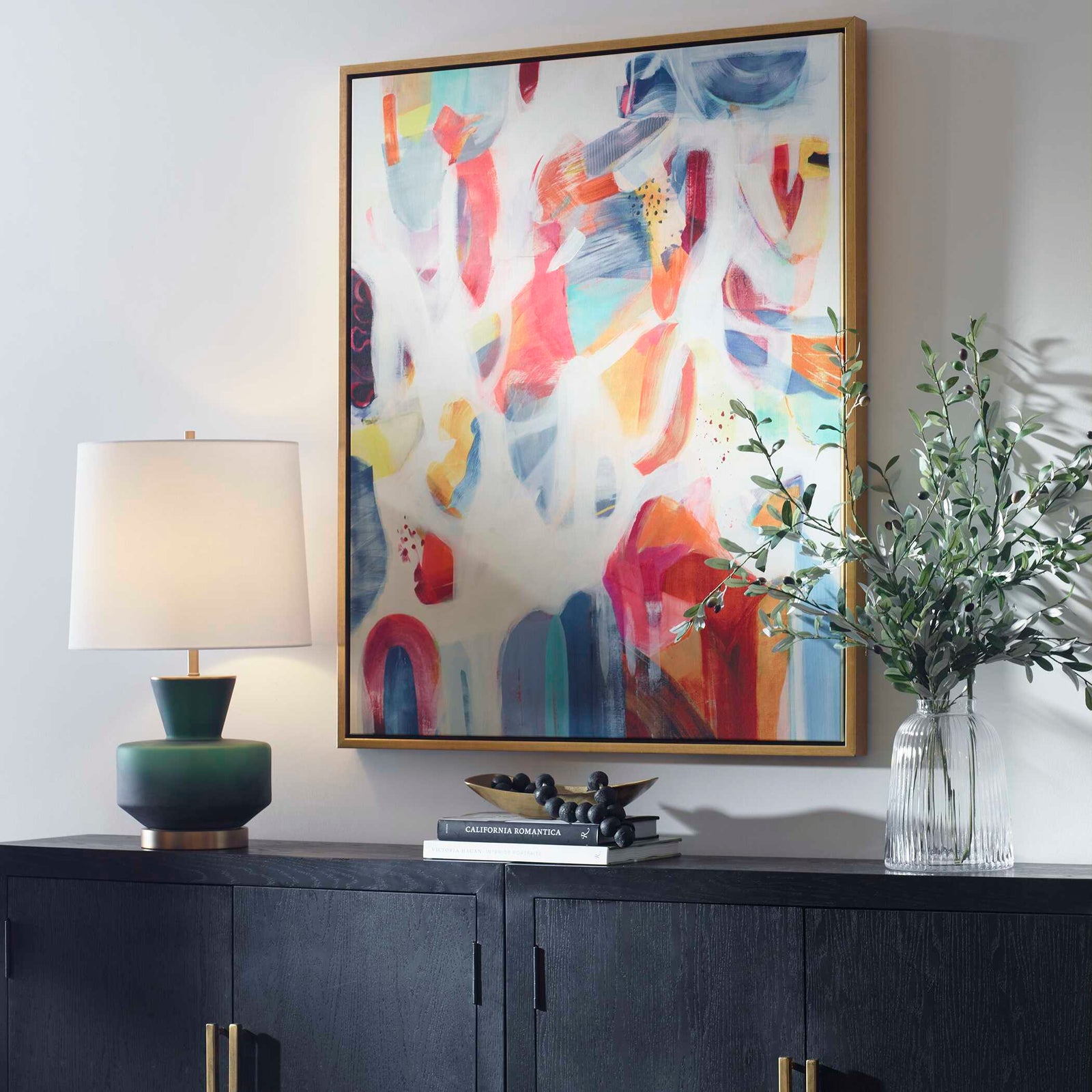 American Home Furniture Uttermost Reawaken Framed Abstract Art
