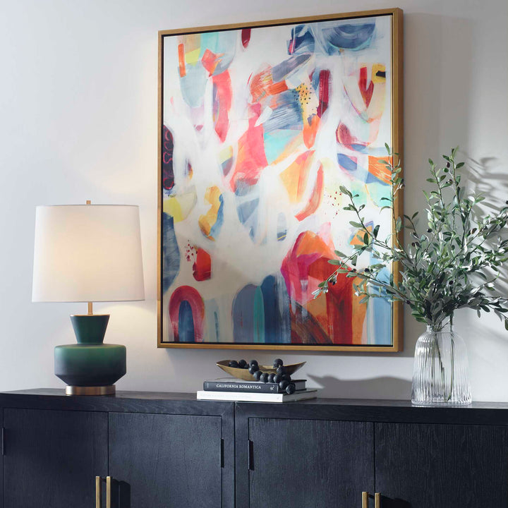 American Home Furniture Uttermost Reawaken Framed Abstract Art