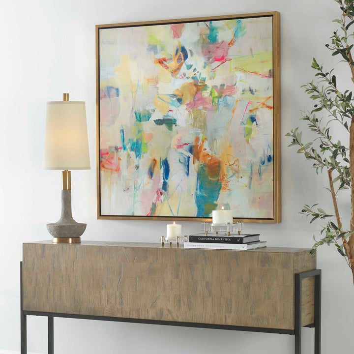 American Home Furniture Uttermost Party Time Framed Abstract Art