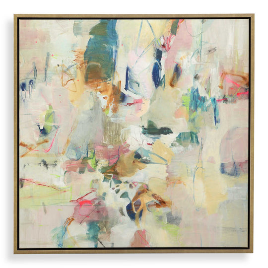 American Home Furniture Uttermost Party Time Framed Abstract Art