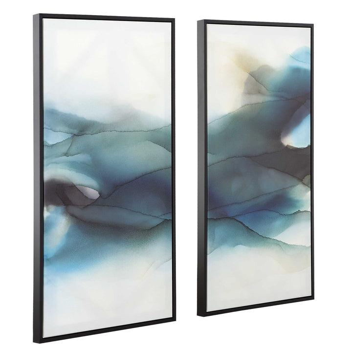 American Home Furniture Uttermost September Desert Modern Watercolor Art Set of 2
