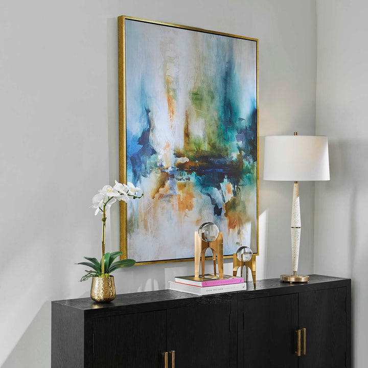 American Home Furniture Uttermost Excursion Framed Abstract Art