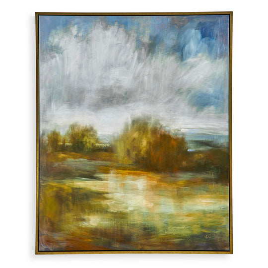 American Home Furniture Uttermost John's Field Framed Landscape Art