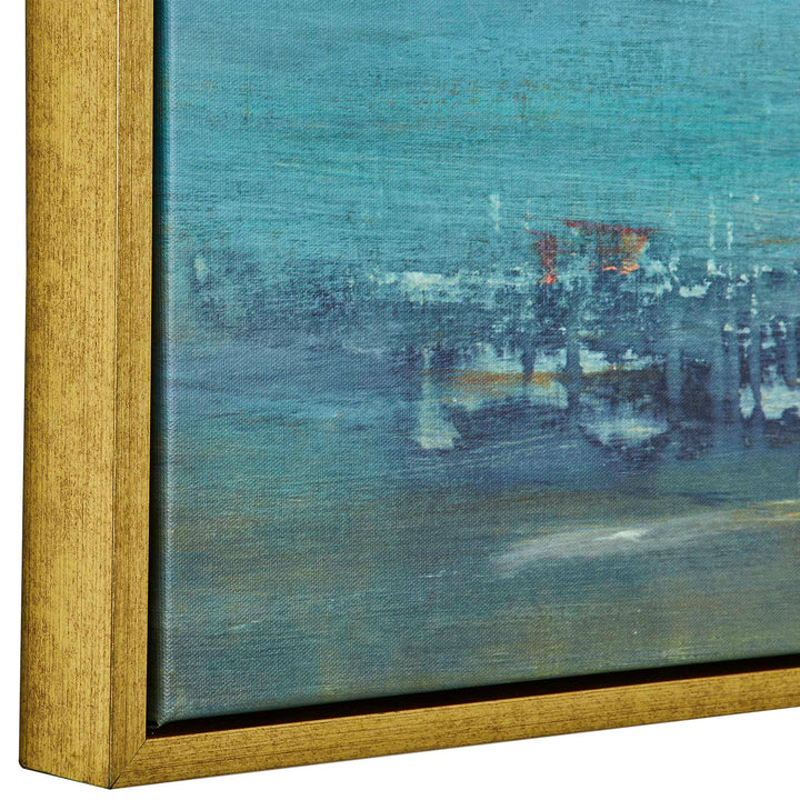 American Home Furniture Uttermost Textured Land Framed Landscape Art