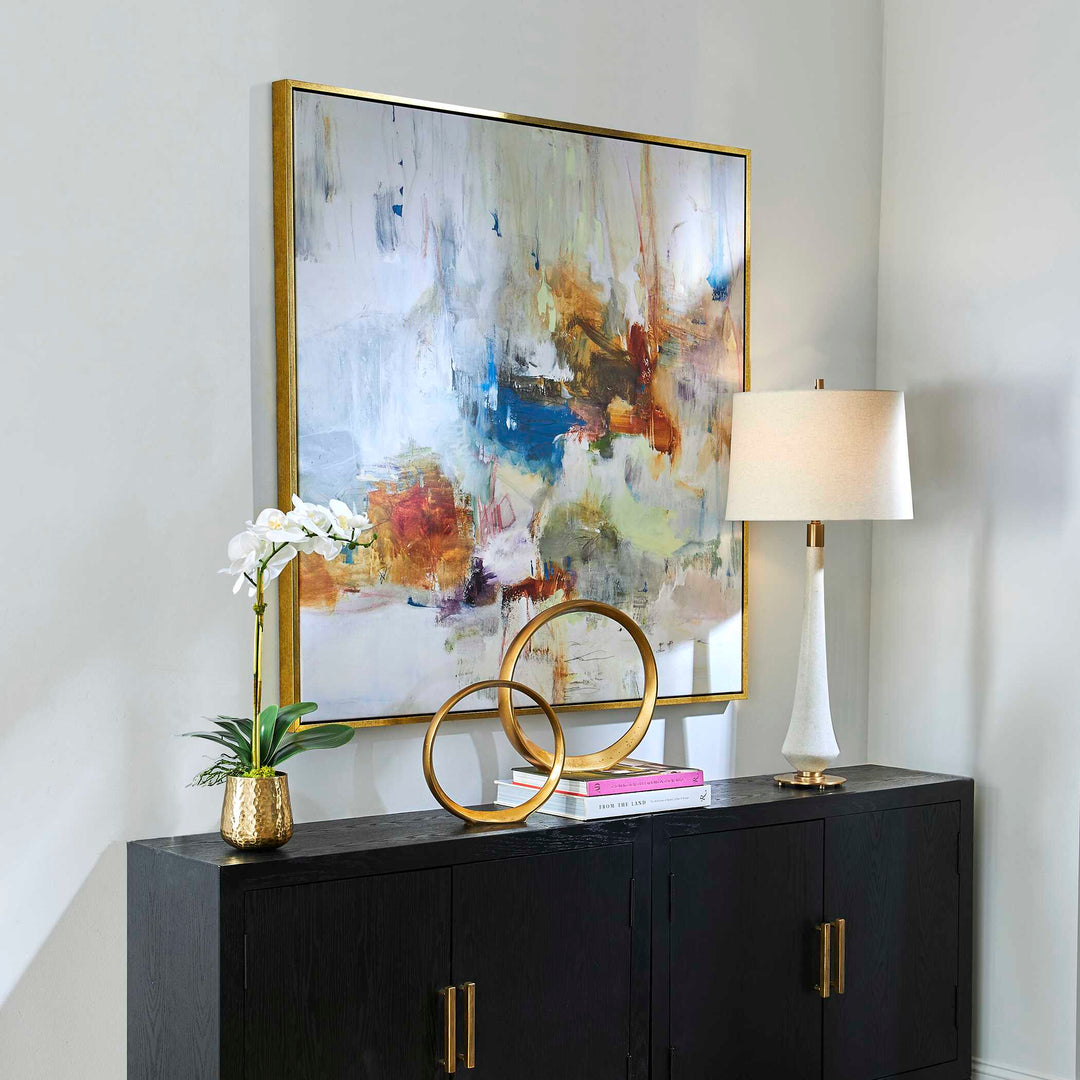 American Home Furniture Uttermost In The Beginning Framed Abstract Art