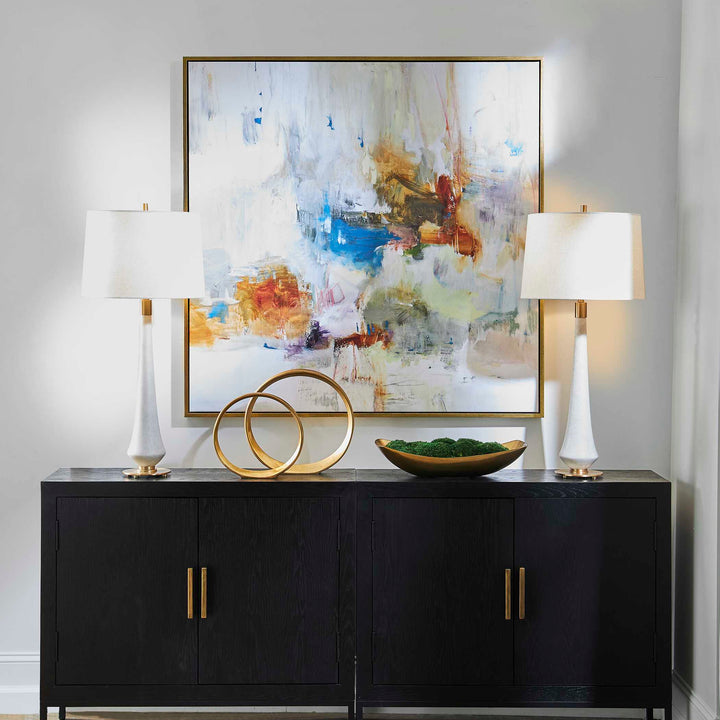 American Home Furniture Uttermost In The Beginning Framed Abstract Art