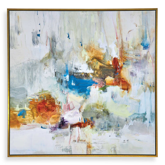 American Home Furniture Uttermost In The Beginning Framed Abstract Art