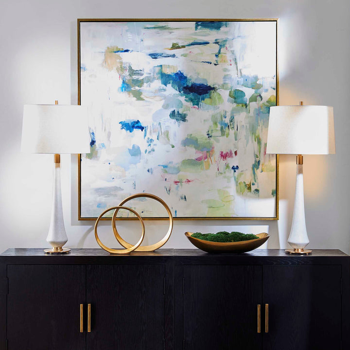 American Home Furniture Uttermost Abstract Reflections Framed Canvas
