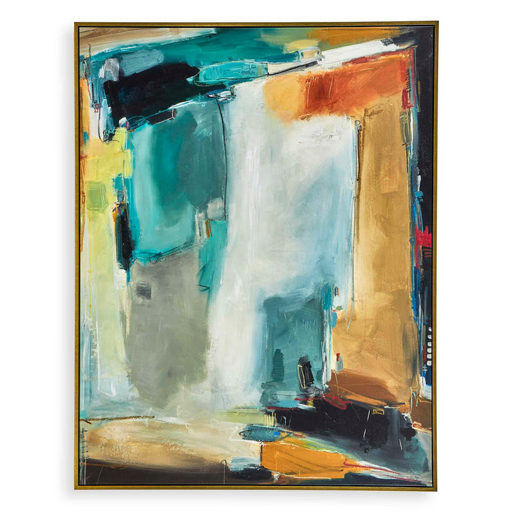 American Home Furniture Uttermost Painters High Revisited Framed Abstract Art
