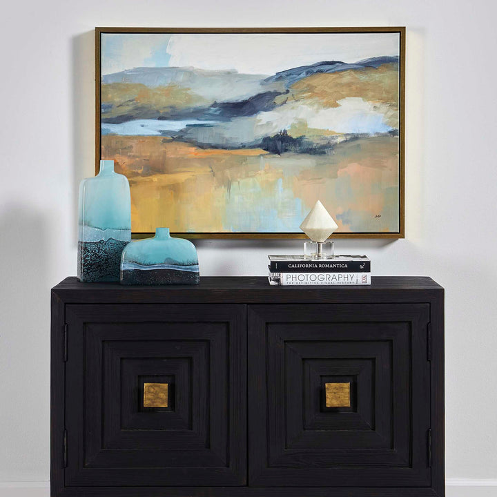 American Home Furniture Uttermost Folded Hills Framed Landscape Art