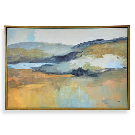 American Home Furniture Uttermost Folded Hills Framed Landscape Art