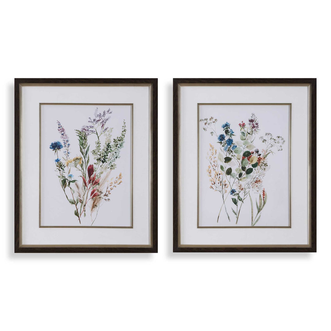 American Home Furniture Uttermost Delicate Flowers Framed Prints, S/2