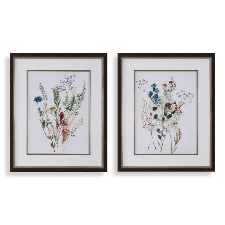 American Home Furniture Uttermost Delicate Flowers Framed Prints, S/2