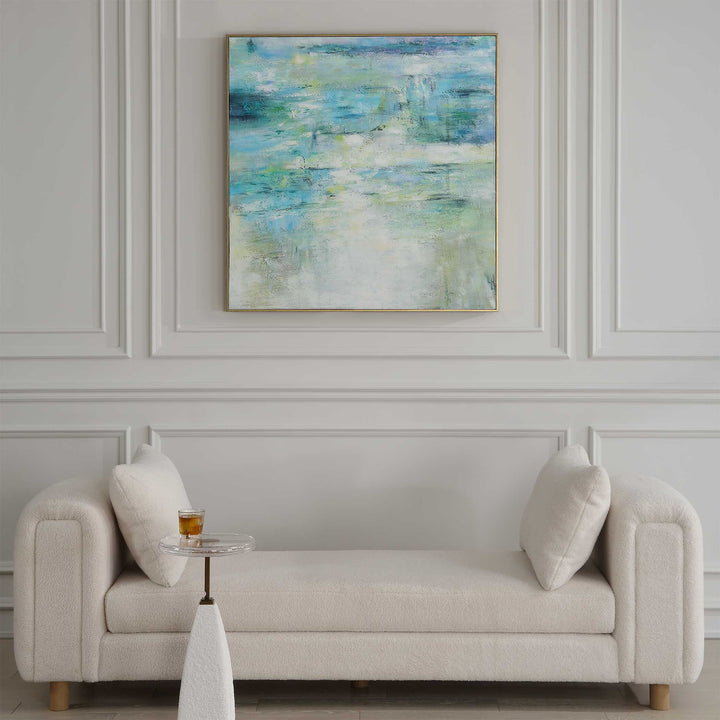 American Home Furniture Uttermost Blissful Hand Painted Abstract Art