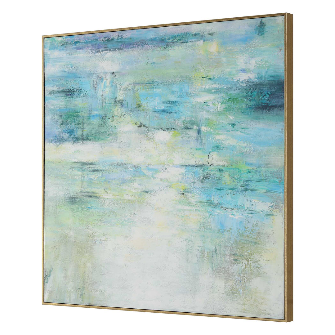 American Home Furniture Uttermost Blissful Hand Painted Abstract Art