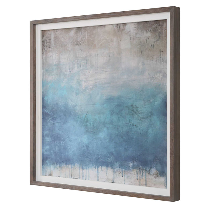 American Home Furniture Uttermost Serenity Paused Framed Abstract Print