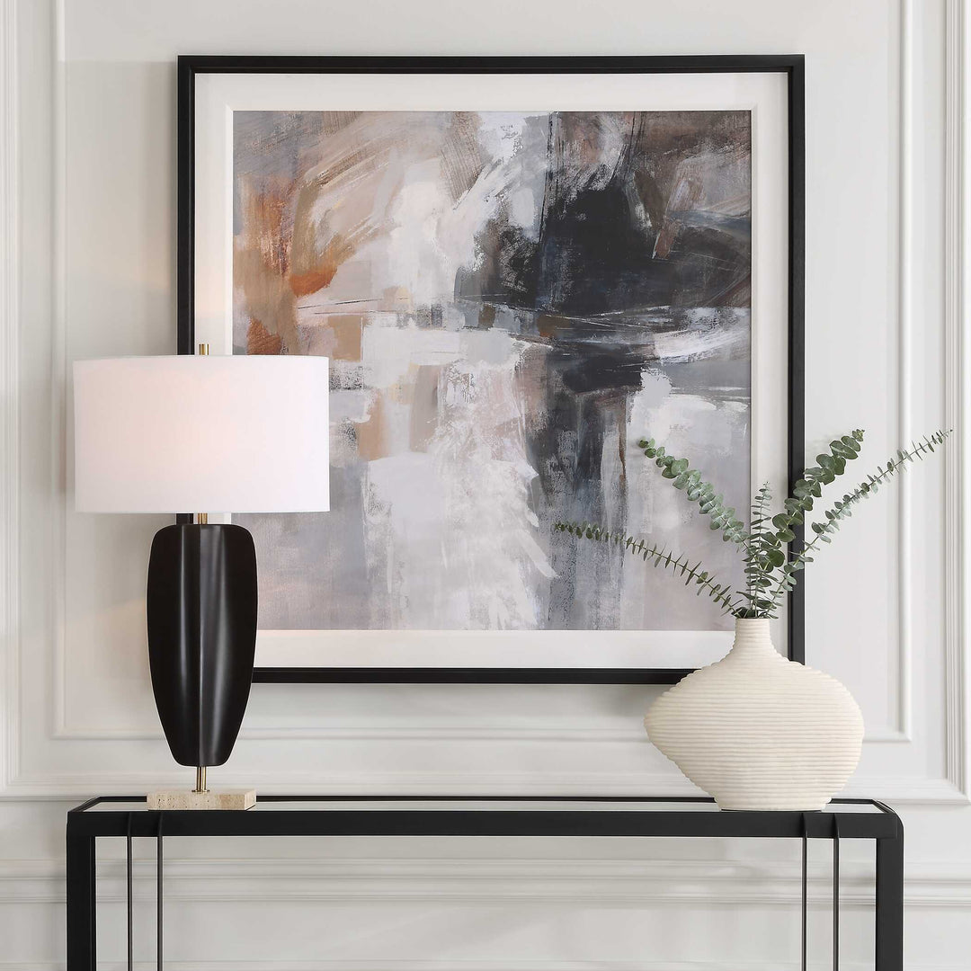 American Home Furniture Uttermost Wings Neutral Abstract Framed Print