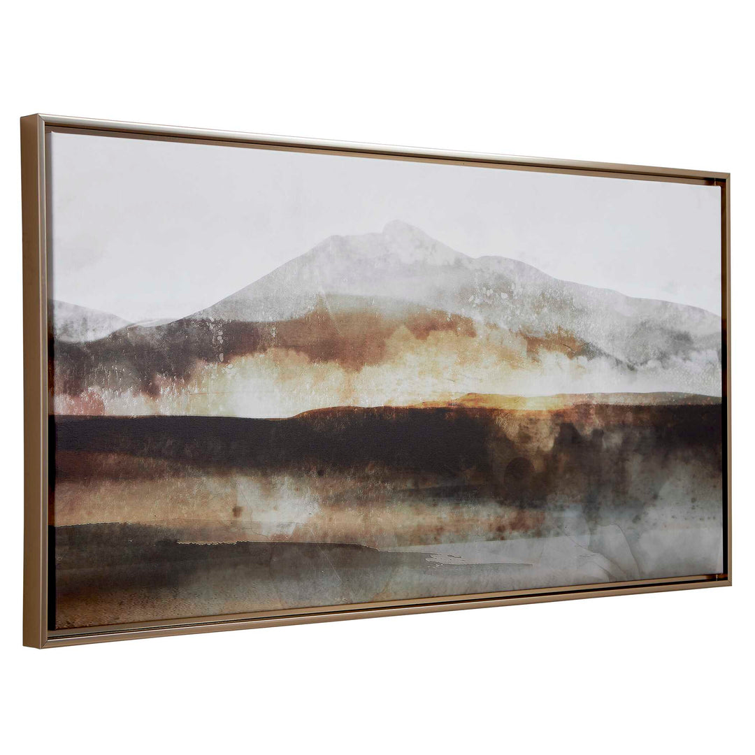 American Home Furniture Uttermost Splash Of Land Framed Canvas